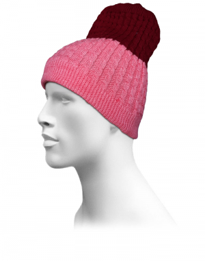 Unisex acrylic  self Designer Cap pink